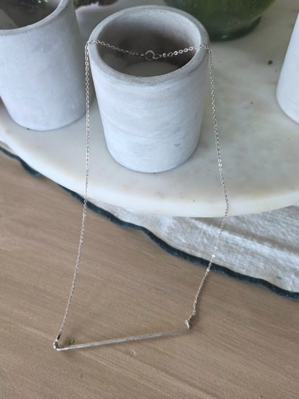Silver Bar Necklace